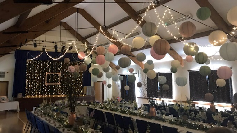 Pastel Paper Lantern Canopy Hanging Lantern Company